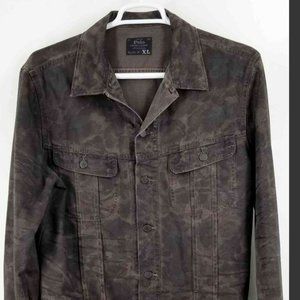 Polo - Ralph Lauren XL camo denim trucker waxed jacket